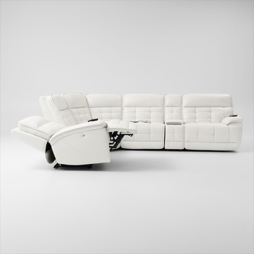 cascade white sectional   