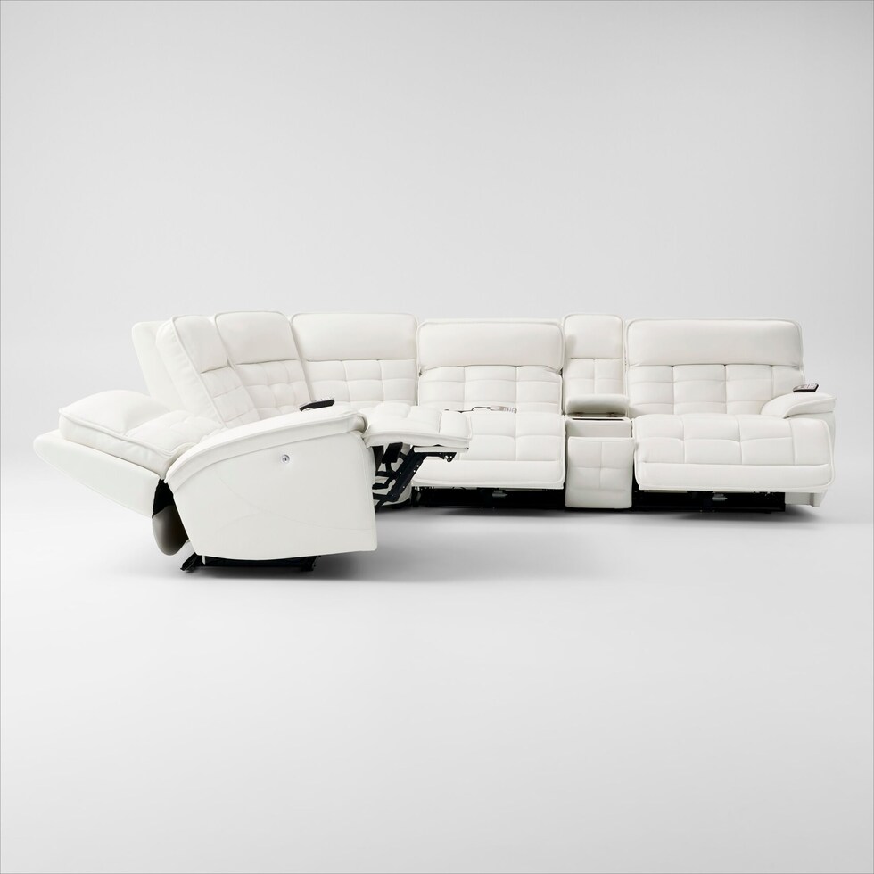cascade white sectional   