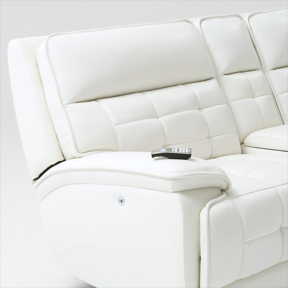cascade white sectional   