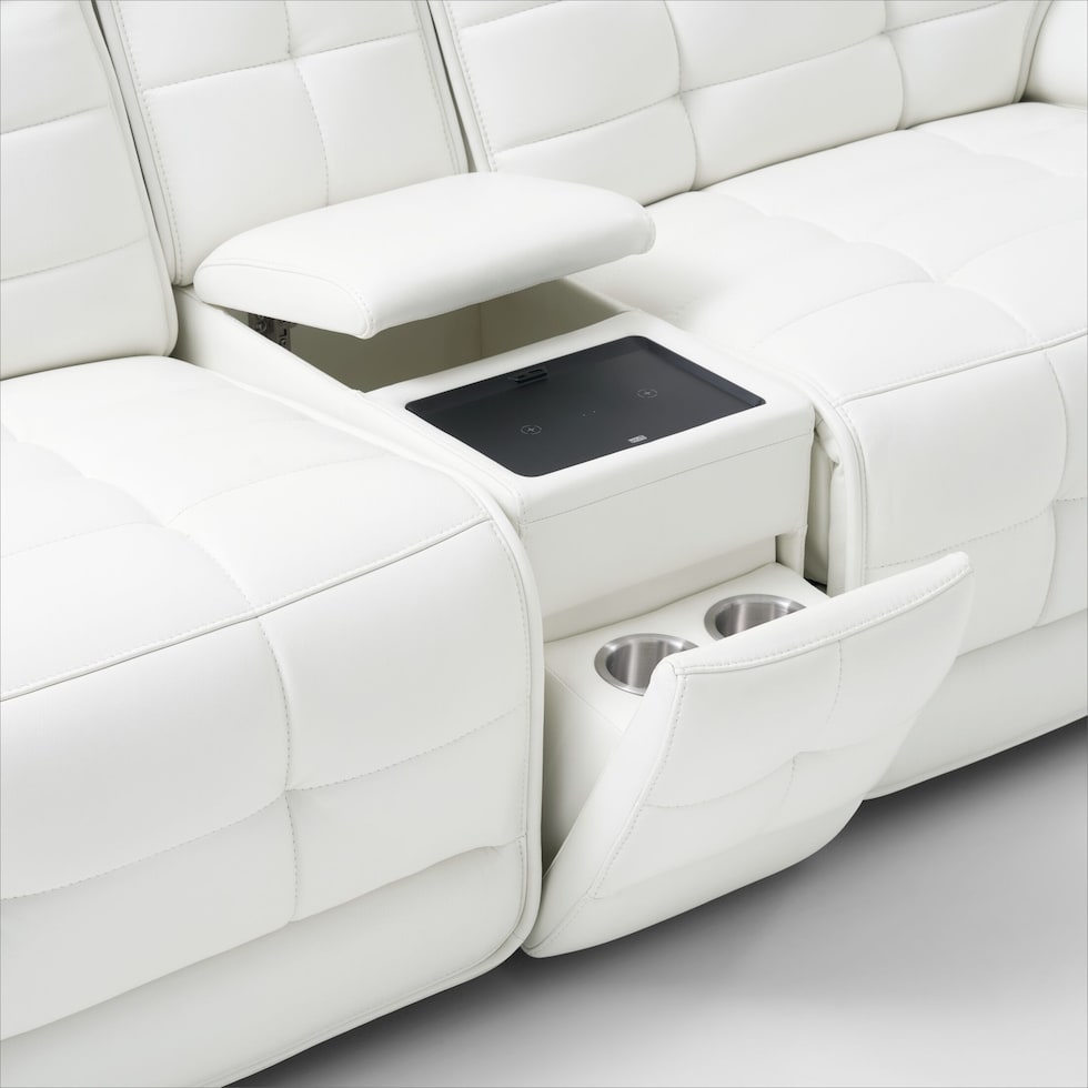 cascade white sectional   