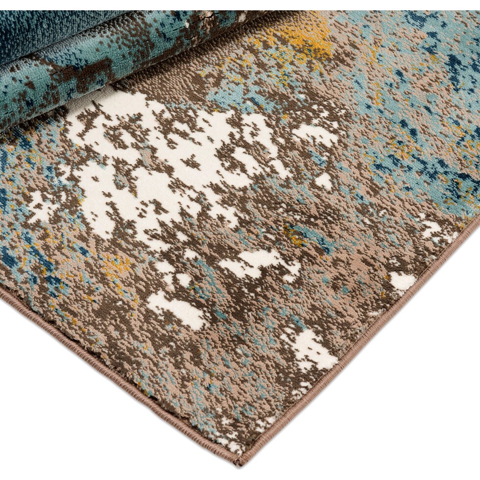 cascades multicolor area rug  x    
