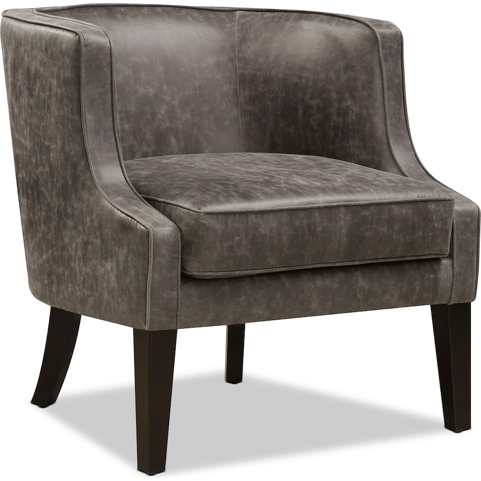 casey gray accent chair   