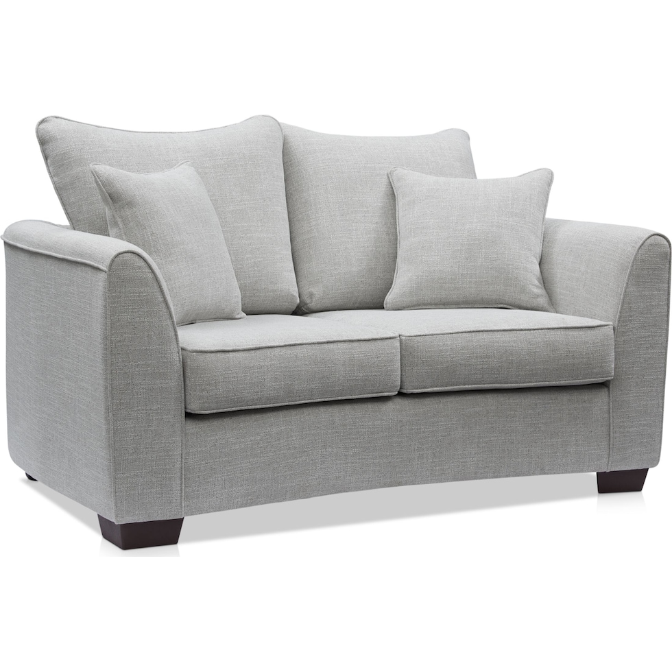 casey gray loveseat   