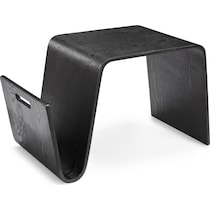 casimir black end table   