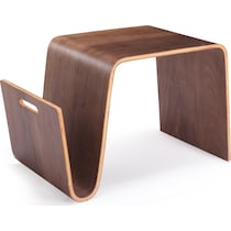 casimir dark brown end table   