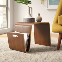 casimir dark brown end table   