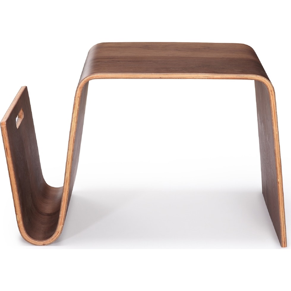 casimir dark brown end table   