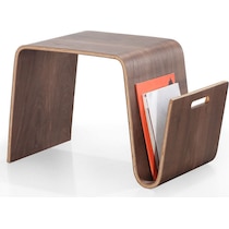 casimir dark brown end table   