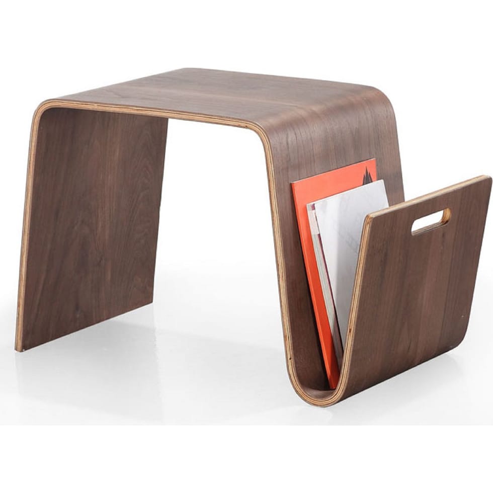 casimir dark brown end table   
