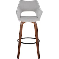 casio gray light walnut bar stool   