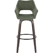 casio green dark walnut bar stool   