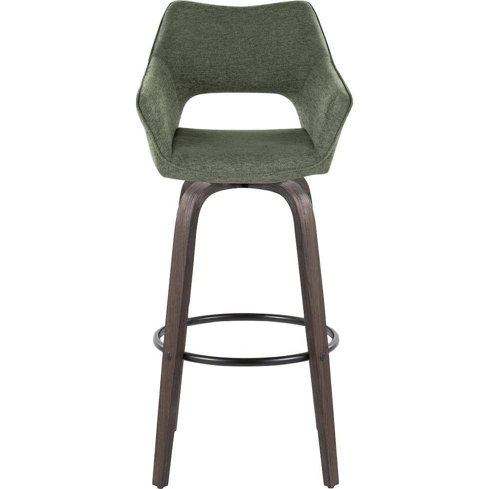 casio green dark walnut bar stool   