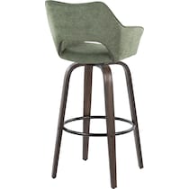 casio green dark walnut bar stool   