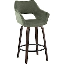 casio green dark walnut counter height stool   