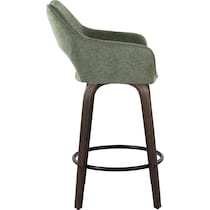 casio green dark walnut counter height stool   