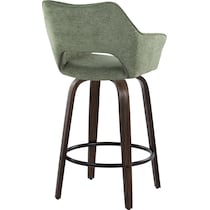 casio green dark walnut counter height stool   