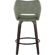 casio green dark walnut counter height stool   