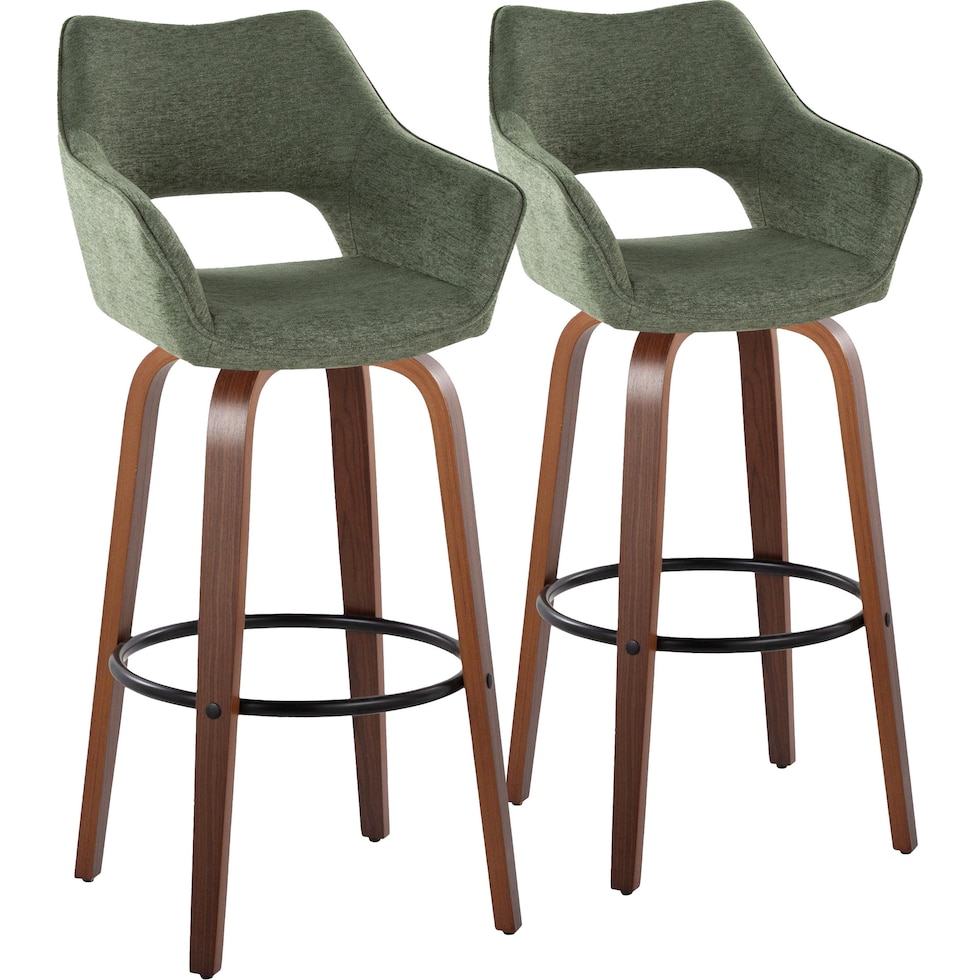 casio green light walnut bar stool   