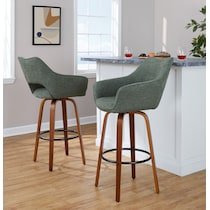 casio green light walnut bar stool   