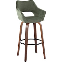 casio green light walnut bar stool   