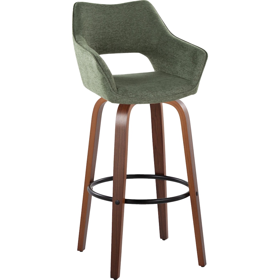 casio green light walnut bar stool   