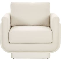 casper white accent chair   