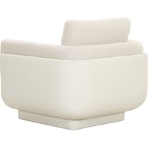 casper white accent chair   