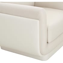 casper white accent chair   