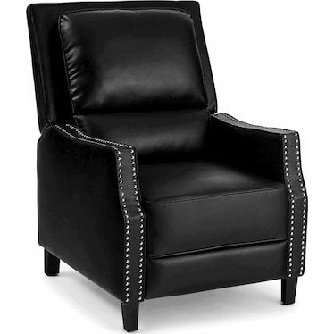 Caspian Pushback Recliner - Black