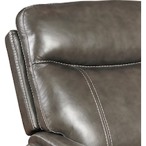 caspian gray glider recliner   