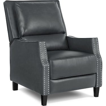 Caspian Pushback Recliner - Charcoal