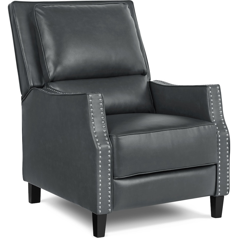 caspian gray recliner   