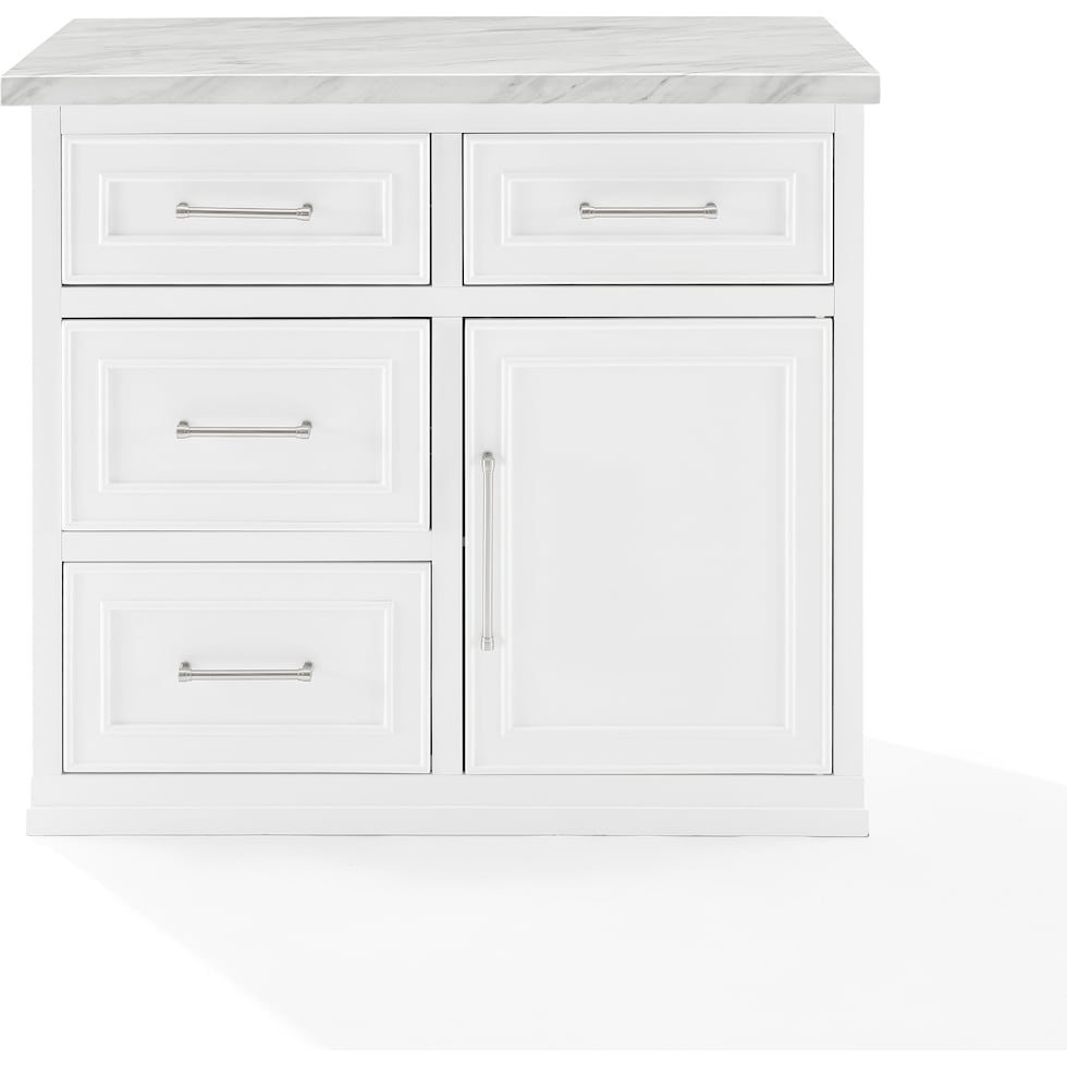 cassai white kitchen island   