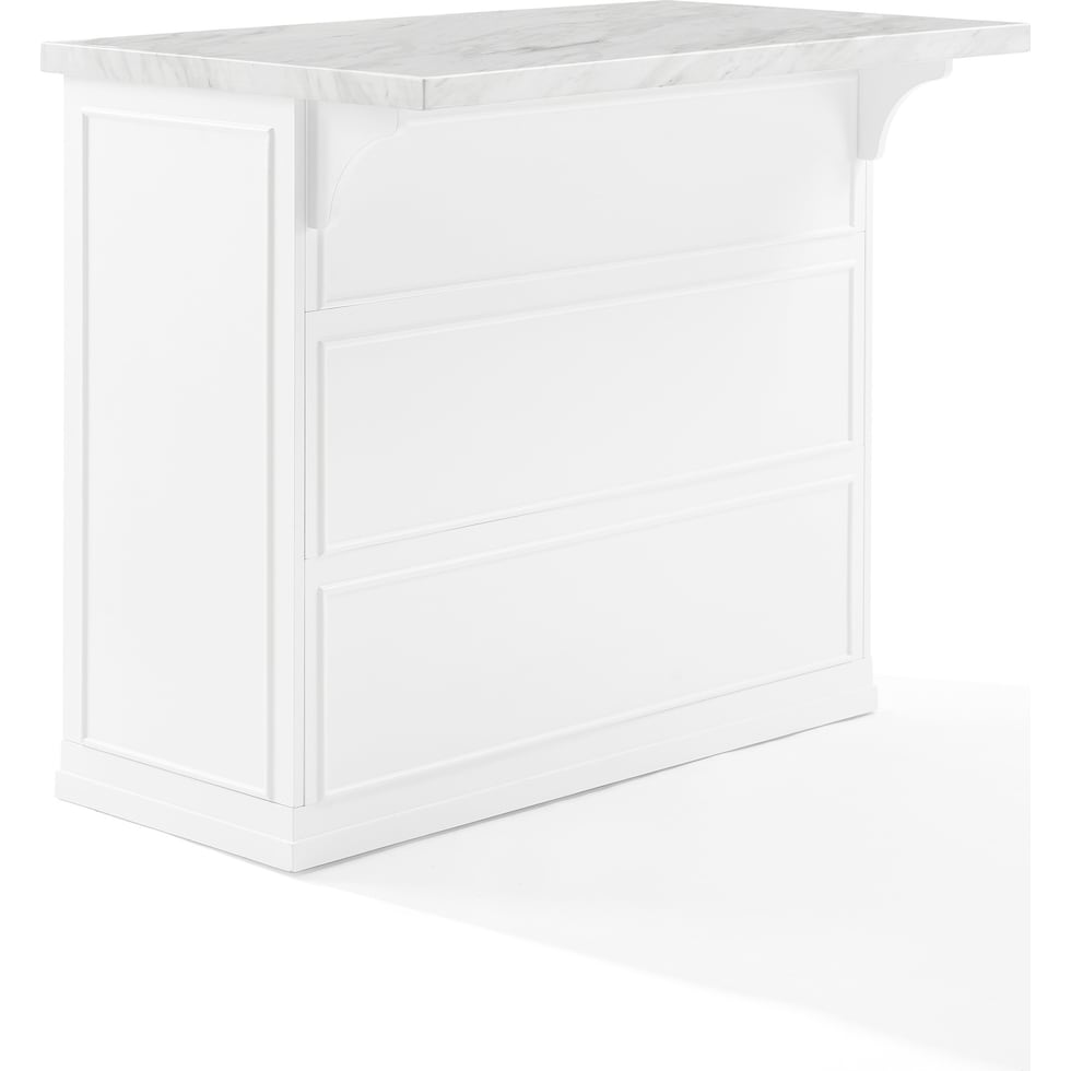 cassai white kitchen island   