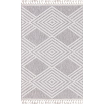 cassia gray white area rug  x    