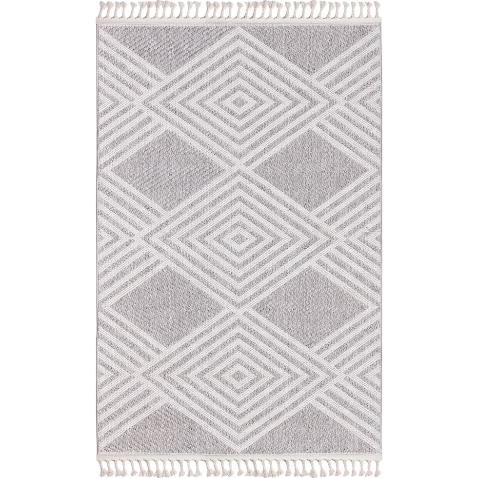 cassia gray white area rug  x    