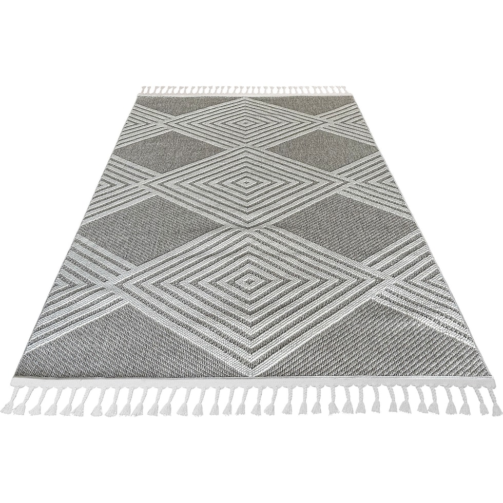 cassia gray white area rug  x    