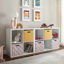 cassidy white storage shelves   