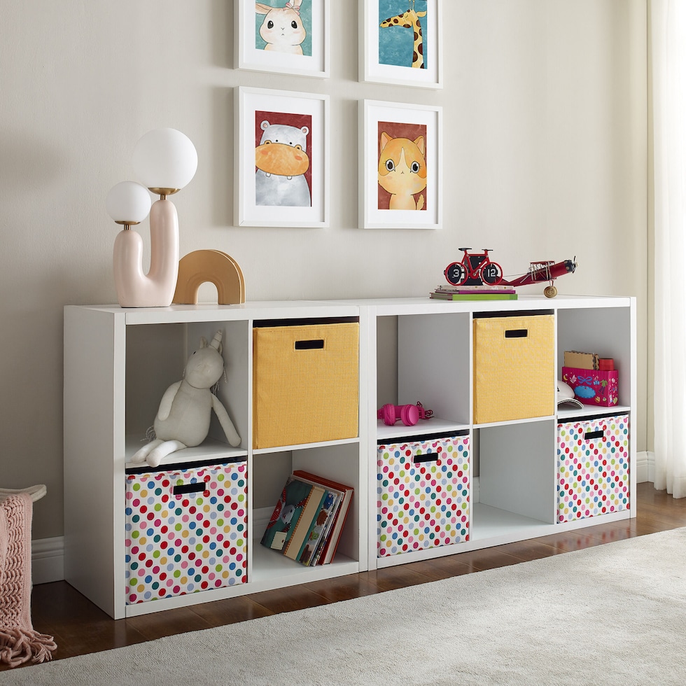 cassidy white storage shelves   