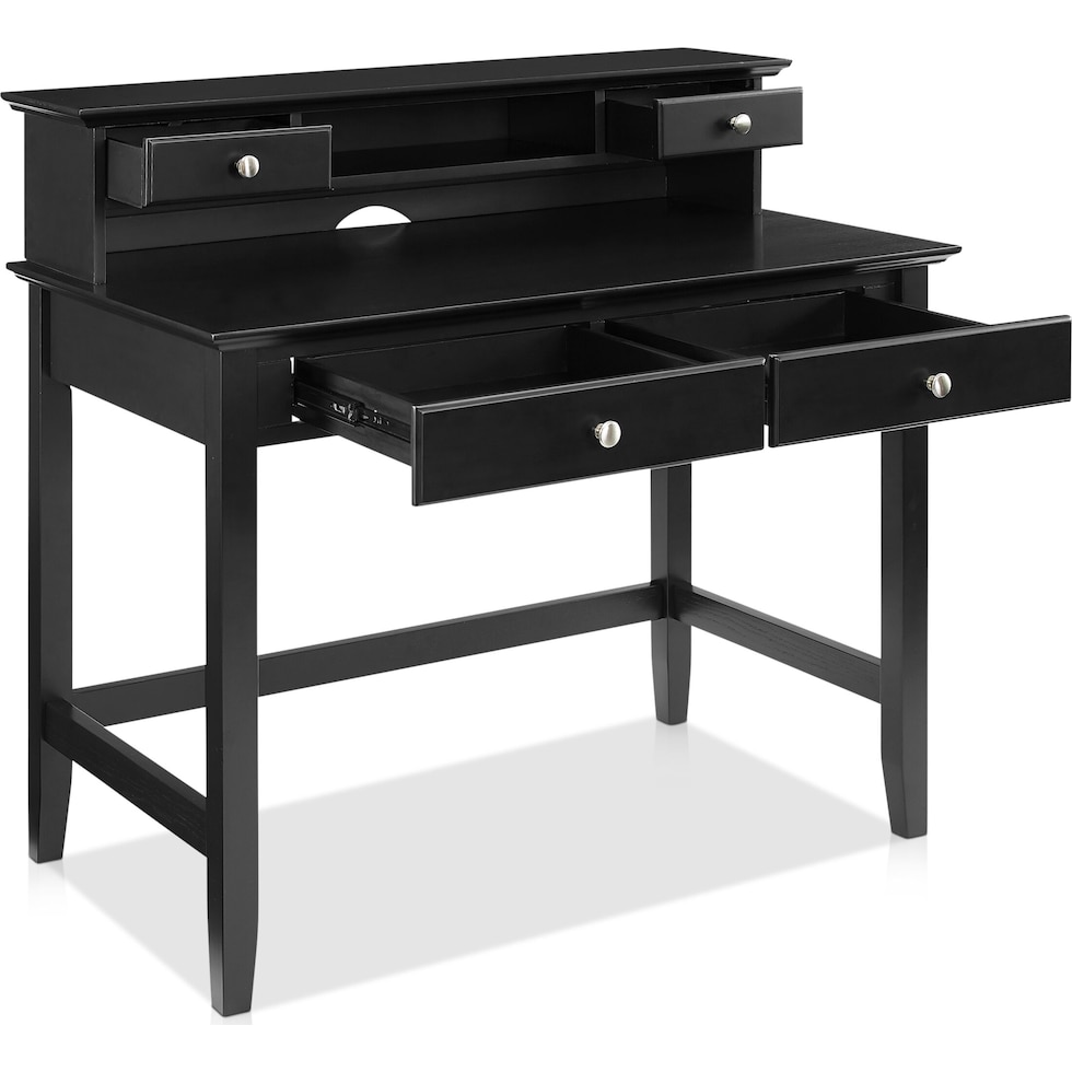 cassie black desk   