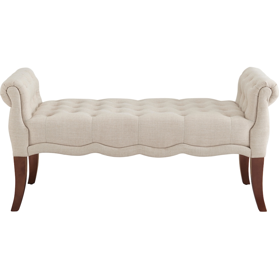 cassius light brown bench   