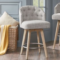 caterina gray counter height stool   