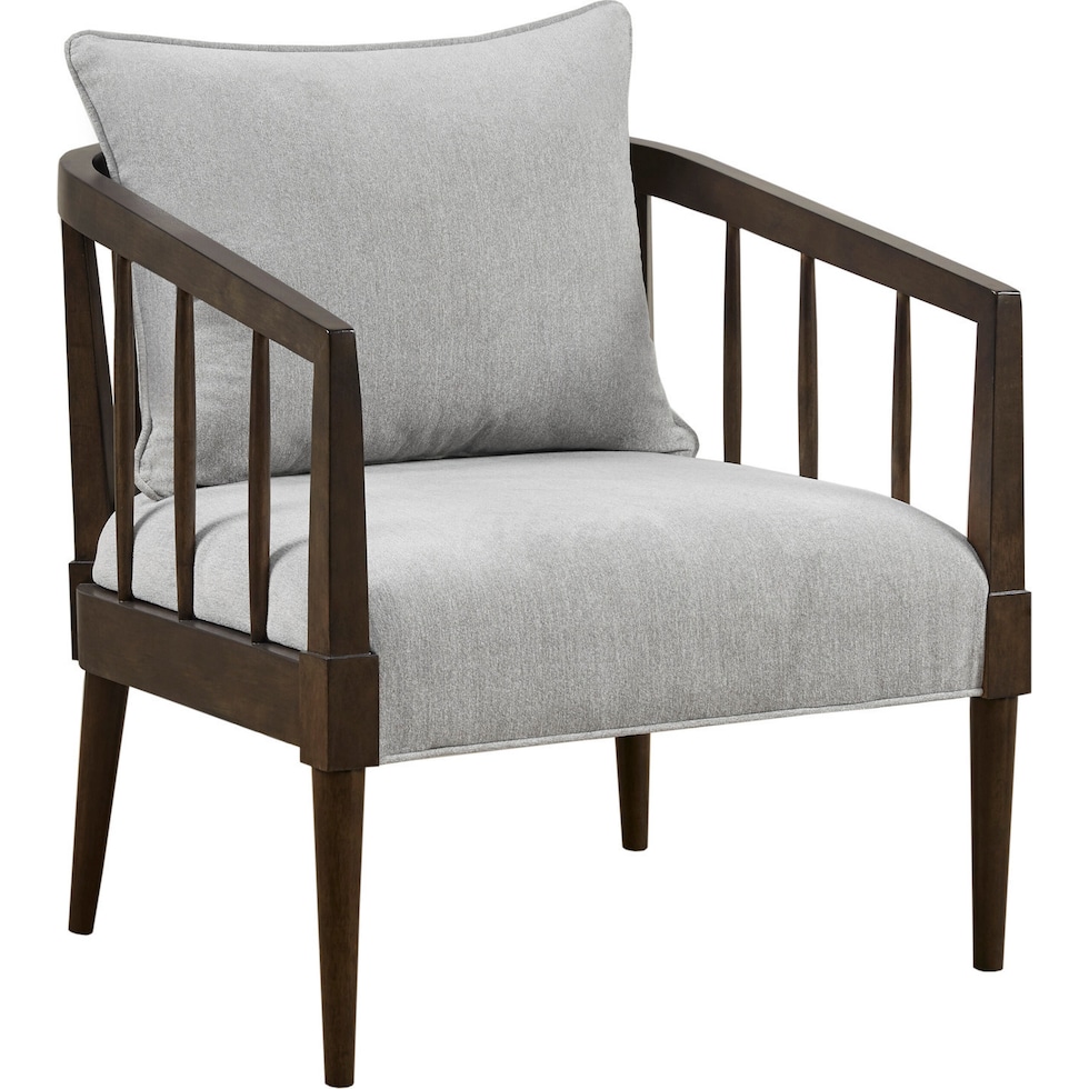 cathy gray accent chair   