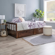 cayden dark brown twin bed   