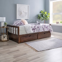 cayden dark brown twin bed   