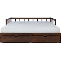 cayden dark brown twin bed   