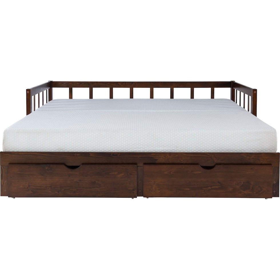 cayden dark brown twin bed   