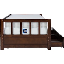 cayden dark brown twin bed   