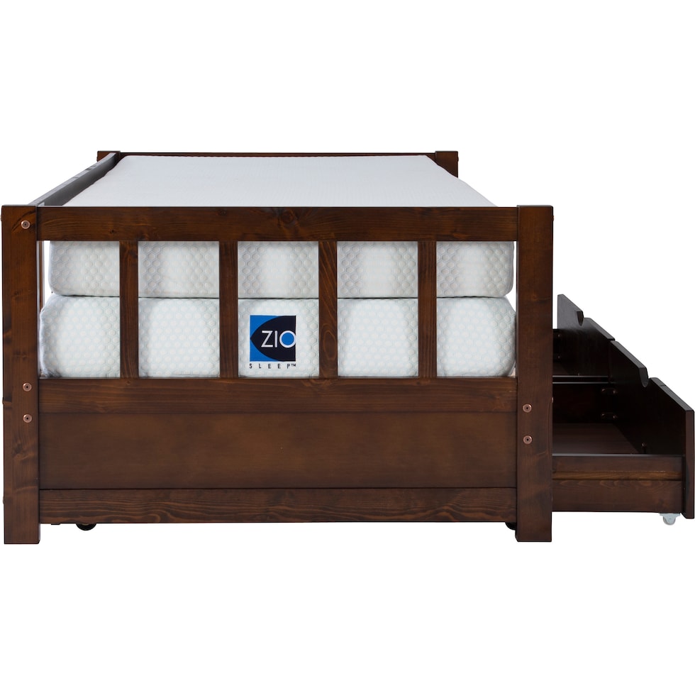 cayden dark brown twin bed   