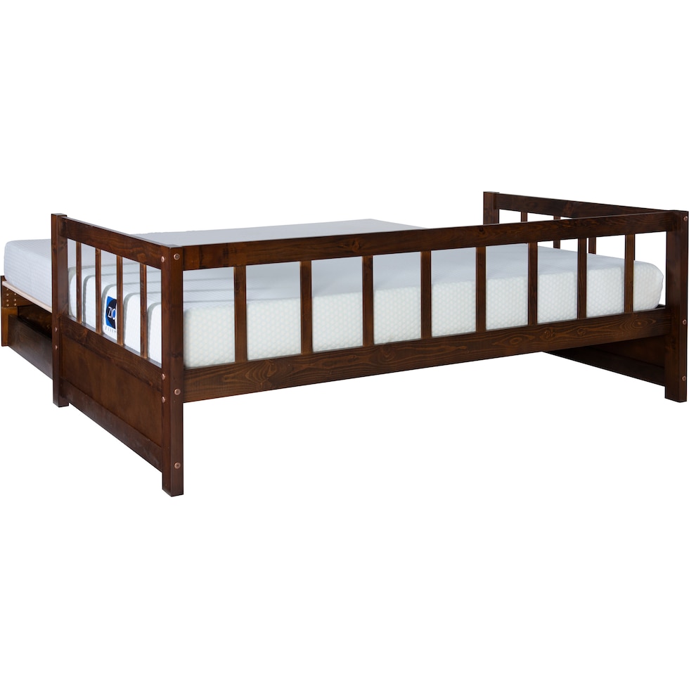 cayden dark brown twin bed   